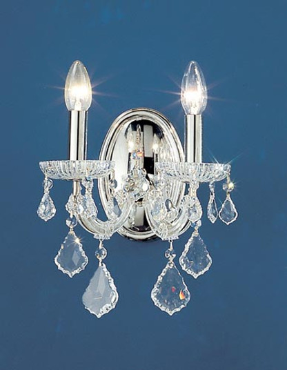 Maria Theresa Two Light Wall Sconce in Chrome (92|8102 CH C)