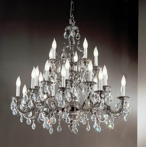 Barcelona 25 Light Chandelier in Millennium Silver (92|5525 MS I)