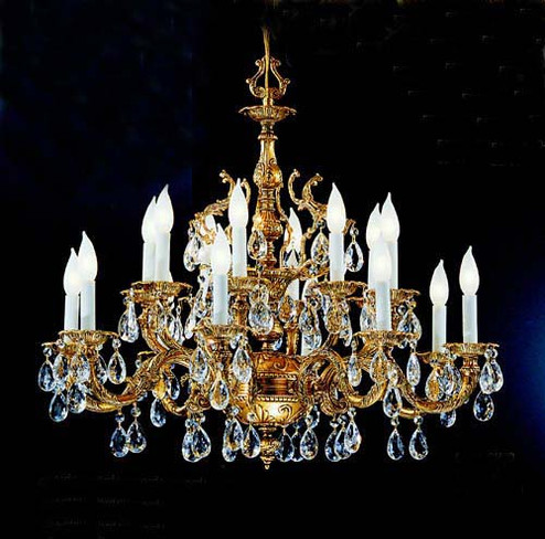 Barcelona 16 Light Chandelier in Olde World Bronze (92|5516 OWB CGT)