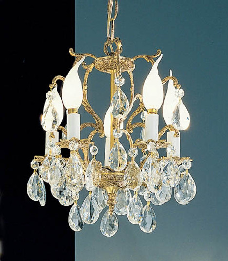 Barcelona Five Light Mini Chandelier in Millennium Silver (92|5227 MS CGT)