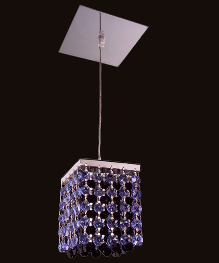 Bedazzle One Light Pendant in Chrome (92|16101 SSQ)