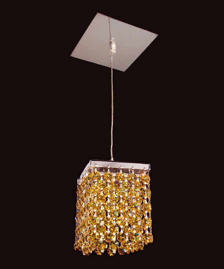 Bedazzle One Light Pendant in Chrome (92|16101 SLT)