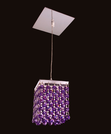 Bedazzle One Light Pendant in Chrome (92|16101 SBV)