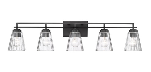 Lyna Five Light Vanity in Matte Black (224|823-5V-MB)