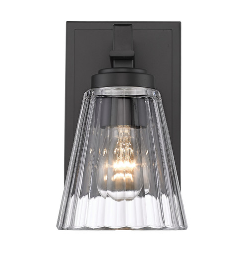 Lyna One Light Wall Sconce in Matte Black (224|823-1S-MB)