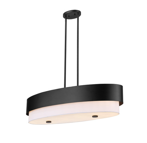 Counterpoint Five Light Linear Chandelier in Matte Black (224|495-42L-MB)