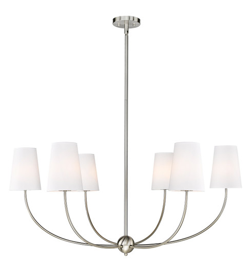 Shannon Six Light Chandelier in Brushed Nickel (224|3040-42BN)