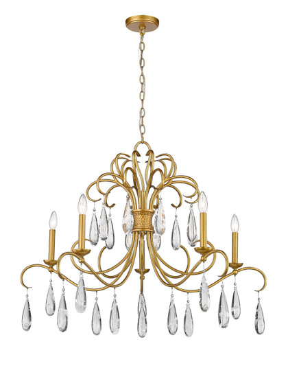 Amara Five Light Chandelier in Gilded Gold (224|3039-38GG)