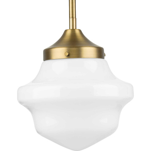 School House One Light Pendant in Vintage Brass (54|P5196-163)