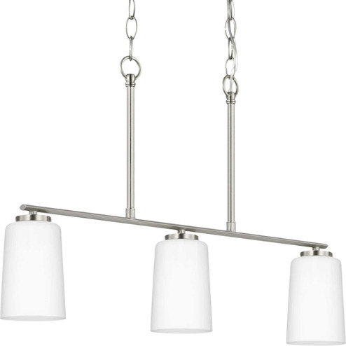 Adley Three Light Linear Chandelier in Brushed Nickel (54|P400348-009)