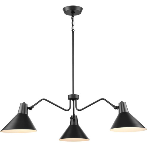 Trimble Three Light Chandelier in Matte Black (54|P400309-31M)