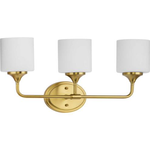 Lynzie Three Light Bath in Brushed Gold (54|P2803-191)