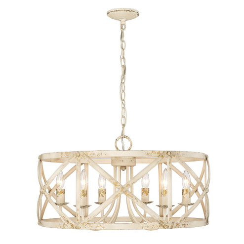 Alcott AI Six Light Chandelier in Antique Ivory (62|0890-6 AI)