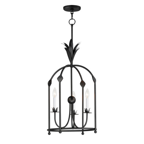 Paloma Three Light Foyer Pendant in Anthracite (16|2884AR)