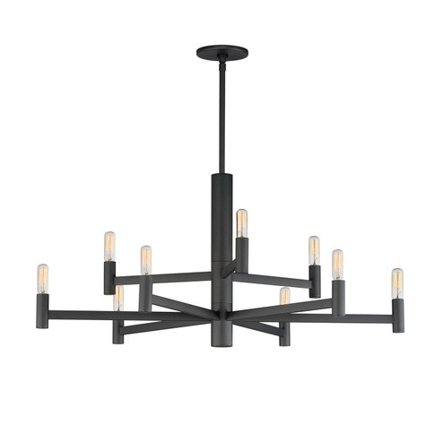 Emana Nine Light Chandelier in Black (16|21369BK)