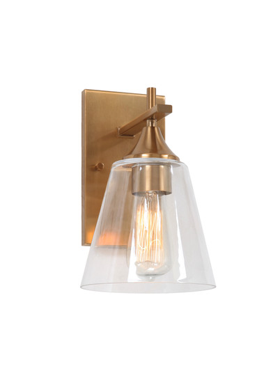 Hollis One Light Wall Sconce in Aged Gold Brass (423|S09801AG)