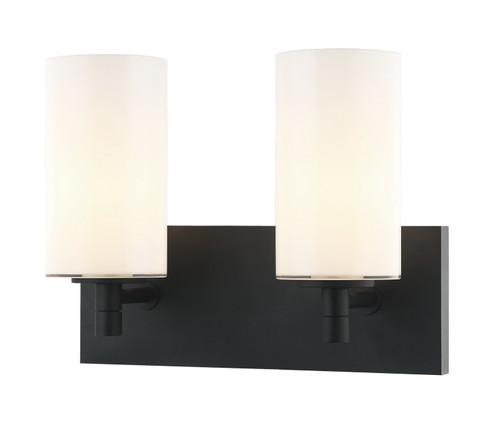 Candela Two Light Wall Sconce in Matte Black (423|S04902MBOP)