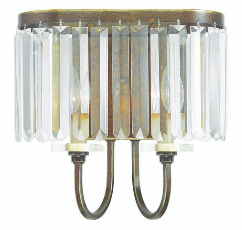 Ashton Two Light Wall Sconce in Hand Applied Palacial Bronze (107|50542-64)