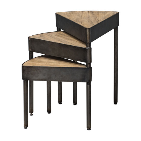 Akito Nesting Table in Aged Steel (52|25432)