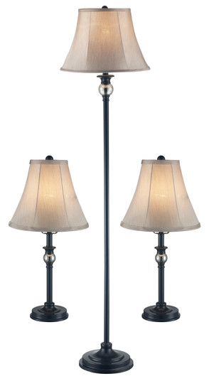 Floor Lamp and Two Table Lamps in Rubbed Oil Bronze (110|RTL-8988)