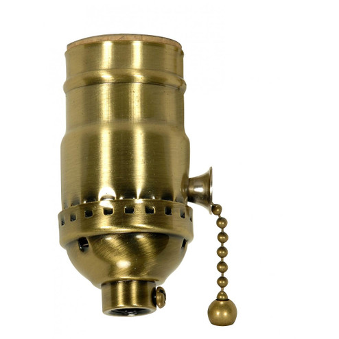 On-Off Pull Chain Socket in Satin Brass (230|80-1739)