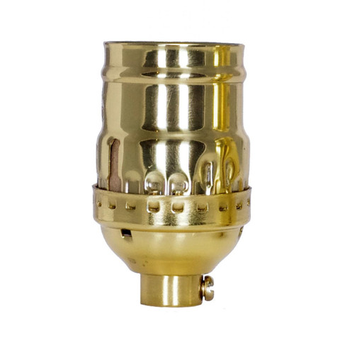 Short Keyless Socket in Polished Brass (230|80-1177)