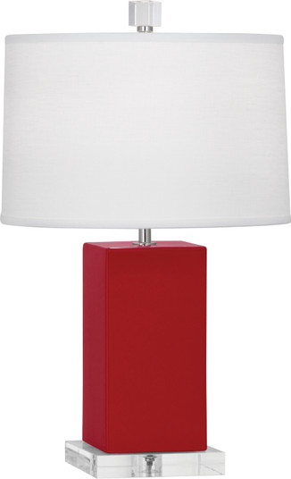 Harvey One Light Accent Lamp in Ruby Red Glazed Ceramic (165|RR990)