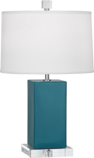 Harvey One Light Accent Lamp in Peacock Glazed Ceramic (165|PC990)