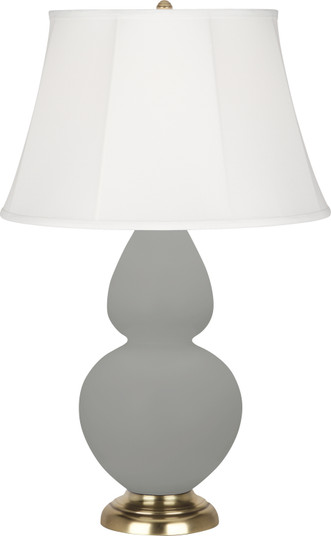 Double Gourd One Light Table Lamp in Matte Smoky Taupe Glazed Ceramic (165|MST54)