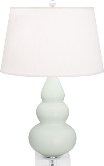 Small Triple Gourd One Light Accent Lamp in Matte Celadon Glazed Ceramic w/Lucite (165|MCL33)
