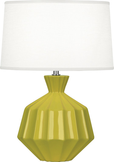 Orion One Light Accent Lamp in Citron Glazed Ceramic (165|CI989)