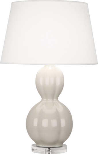 Williamsburg Randolph One Light Table Lamp in Soft Gray Glazed Ceramic w/Lucite Base (165|BW997)
