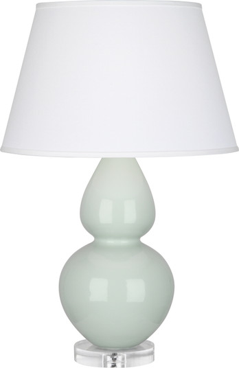 Double Gourd One Light Table Lamp in Celadon Glazed Ceramic w/Lucite Base (165|A791X)