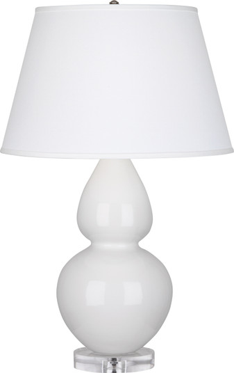 Double Gourd One Light Table Lamp in Lily Glazed Ceramic w/Lucite Base (165|A670X)