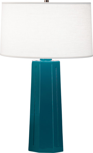 Mason One Light Table Lamp in Peacock Glazed Ceramic (165|964)