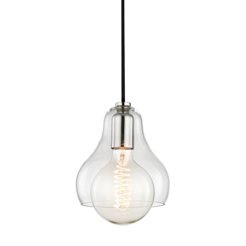 Sadie One Light Pendant in Polished Nickel (428|H104701L-PN)