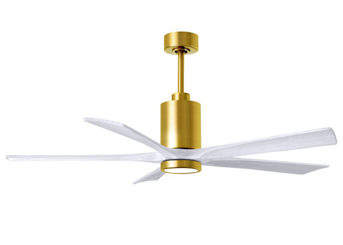 Patricia 60''Ceiling Fan in Brushed Brass (101|PA5-BRBR-MWH-60)