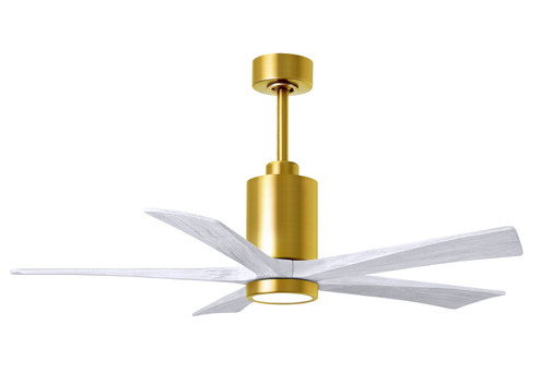 Patricia 52''Ceiling Fan in Brushed Brass (101|PA5-BRBR-MWH-52)