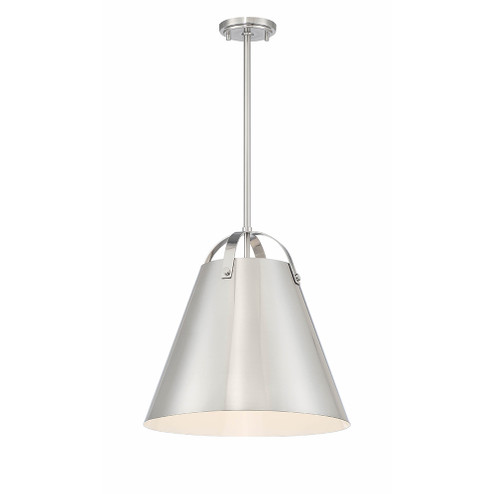 Convex One Light Pendant in Satin Nickel (90|851845)