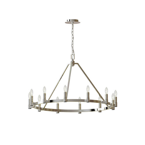 Upstate 12 Light Chandelier in Polished Nickel (90|801225)