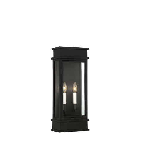 Hamilton Two Light Outdoor Wall Sconce in Black (90|602232)