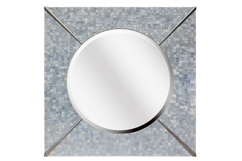 Bella Mirror in White, Nickel (90|340055)