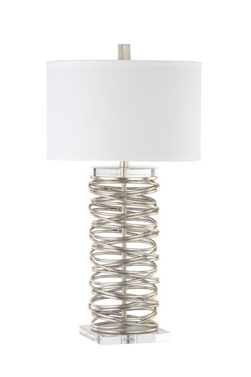Spiral One Light Table Lamp in Silver Leaf (90|130055)