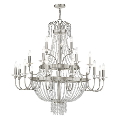 Valentina 21 Light Foyer Chandelier in Brushed Nickel (107|51877-91)