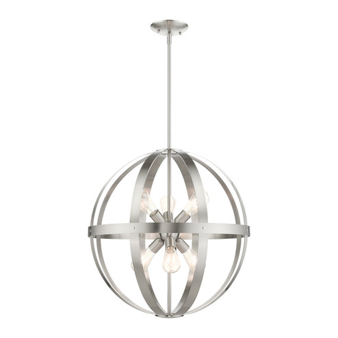 Stoneridge Six Light Chandelier in Brushed Nickel (107|49646-91)