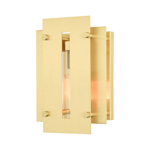 Utrecht One Light Outdoor Wall Lantern in Satin Brass (107|21771-12)