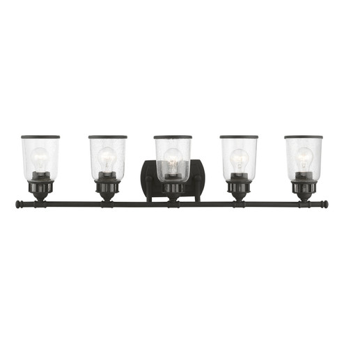 Lawrenceville Five Light Vanity Sconce in Black (107|10515-04)