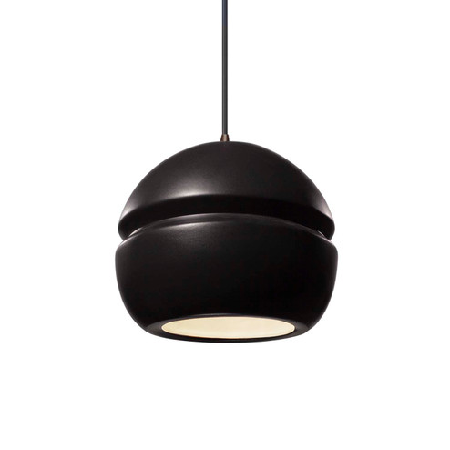 Radiance One Light Pendant in Carbon - Matte Black (102|CER-6410-CRB-DBRZ-BKCD)