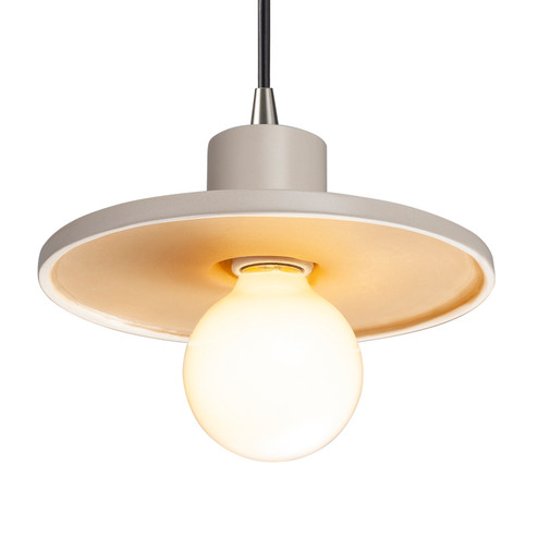 Radiance One Light Pendant in Matte White with Champagne Gold (102|CER-6325-MTGD-NCKL-BKCD)