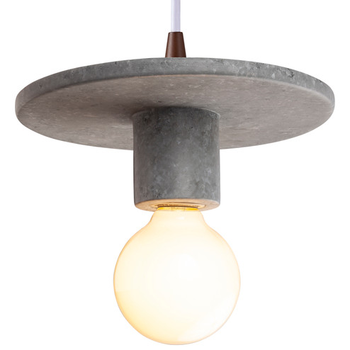Radiance One Light Pendant in Concrete (102|CER-6320-CONC-DBRZ-WTCD)